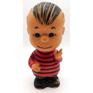 Vintage United Feature Syndicate Hungerford Peanuts Linus Plastic Vinyl Figure